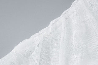 Lace ruched see through cami midi dress