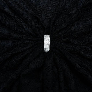 Crewneck long sleeve lace o ring ruched mini dress