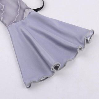 Long flared sleeve off shoulder cross print lace cami maxi dress-final-sale