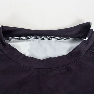 Long sleeve crewneck flower print mini dress