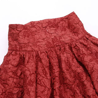 Lace up corset ruffle textured zip-up mini skirt