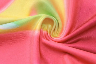 Contrast print long sleeve crewneck mini skirt set