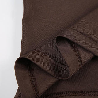 Sleeveless ruched solid backless cami top