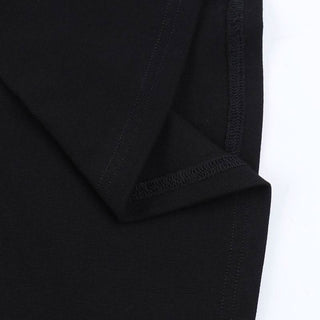 High neck long sleeve cross pattern mini dress