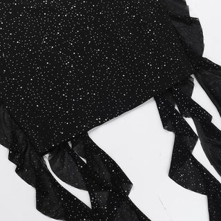 Ruffle ruched beaded sweetheart neck tube mini dress