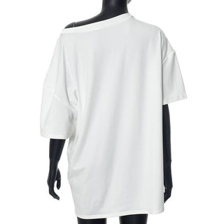 Short sleeve eyes print top