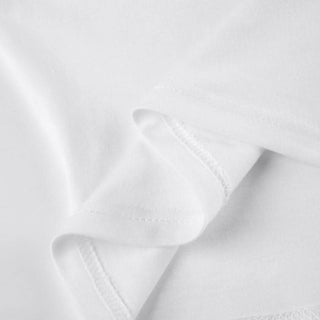 Long sleeve crewneck "01" print crop top