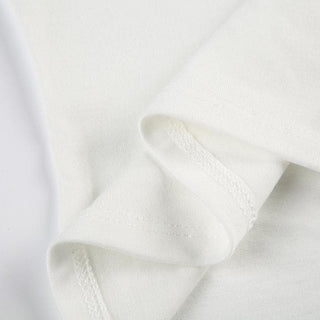 Short sleeve bowknot embroidery stitch top