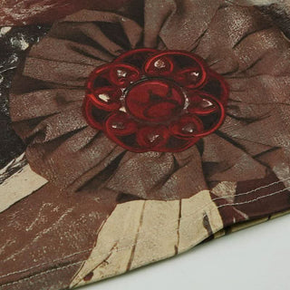 Off shoulder long sleeve mesh contrast top