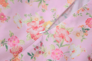 Bustier flower print cami midi dress