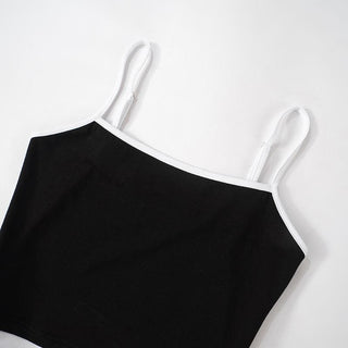 Drawstring ruched self tie cami crop top