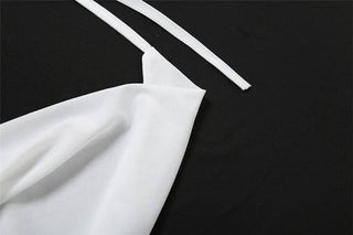 Halter glitter mesh 2 piece top