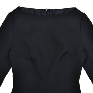 Long sleeve bowknot solid mini dress