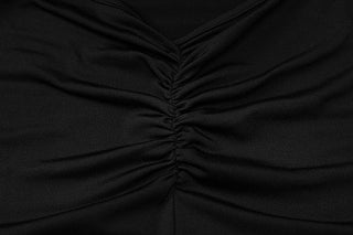 Cross back lace up square neck backless self tie slit maxi dress