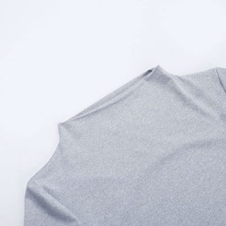 Short sleeve crewneck self tie backless top