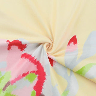 Mesh flower print sweetheart neck tube mini dress