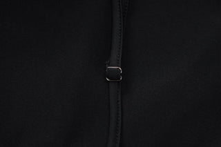 Long sleeve padded backless ruched maxi dress