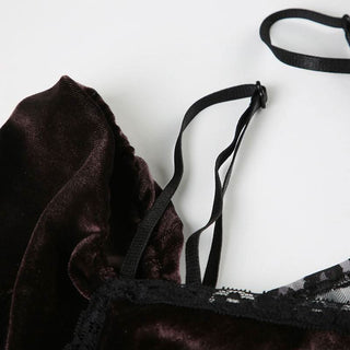 Long sleeve bowknot velvet patchwork leopard print top