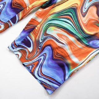 Ripple abstract hollow out tube romper