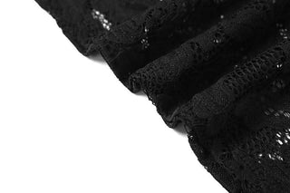 Lace hollow out see through u neck cami cut out mini dress