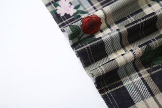 Long sleeve off shoulder flower print ruffle midi dress