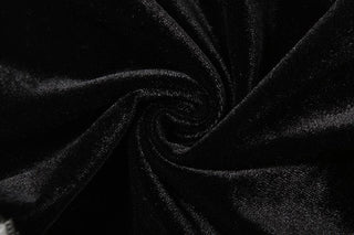 Ruffle velvet stitch ruched backless contrast tube mini dress