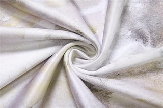 Cowl neck cross back o ring high slit print maxi dress