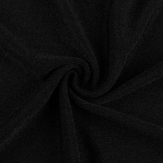 Off shoulder long sleeve high slit o ring maxi dress