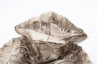 Hoodie long sleeve tie dye top