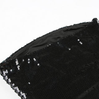 Glitter backless solid tube top