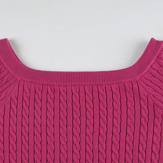Long sleeve off shoulder solid sweater top