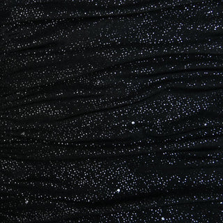 High neck ruched glitter zip-up slit backless maxi dress