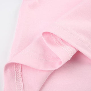 Short sleeve u neck bowknot lace hem top