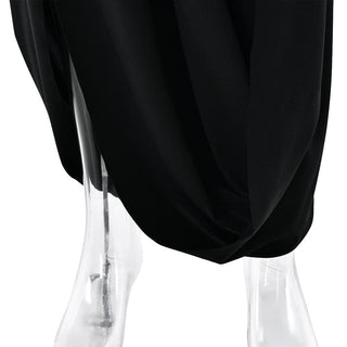 U neck ruched solid backless cami maxi dress