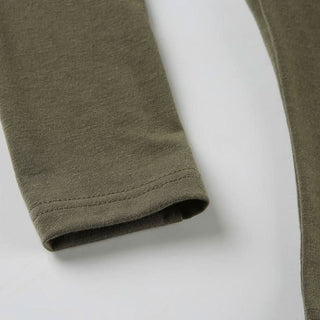 V neck long sleeve button top