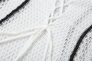 Knitted cross front tube maxi dress