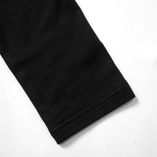 Long sleeve bowknot square neck contrast top