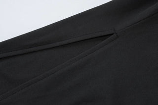 Long sleeve v neck ruched maxi dress