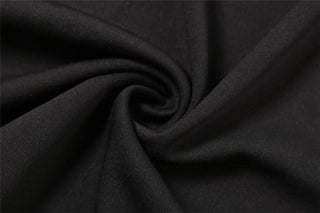 Irregular hollow out halter o ring cami slit cut out midi dress