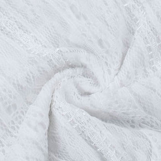 Ruffle v neck lace cap sleeve self tie crop top