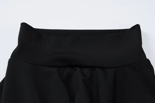 High neck long sleeve hollow out slit knotted cut out maxi dress