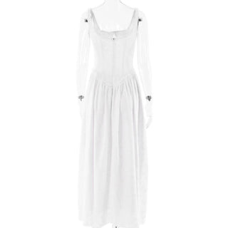 Sweetheart neck ruched textured ruffle cami maxi dress-final-sale