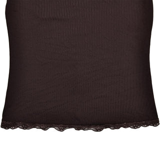 Lace hem irregular ruffle cami midi dress