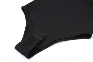 Halter backless sweetheart pattern bodysuit