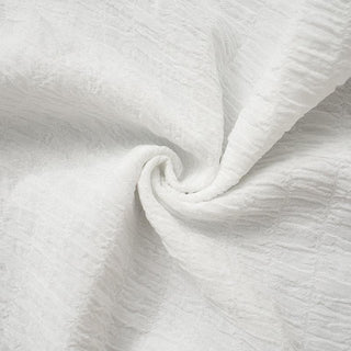 Ruffle textured bowknot tube mini skirt set