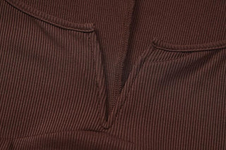 Ribbed notch neck long sleeve solid romper