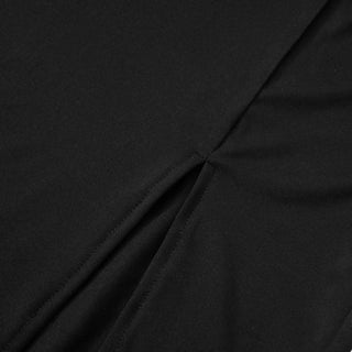 Long sleeve hollow out slit off shoulder lace cut out maxi dress