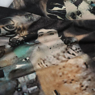 V neck abstract backless cami top