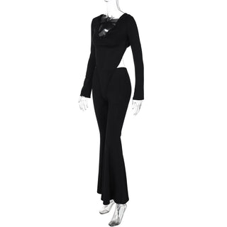 Long sleeve hoodie bodysuit pant set