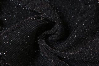 Textured long sleeve crewneck shrug 2 piece crop top